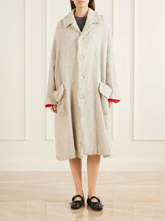 Comme des Garçons Comme des Garçons Wool-blend Tweed Coat