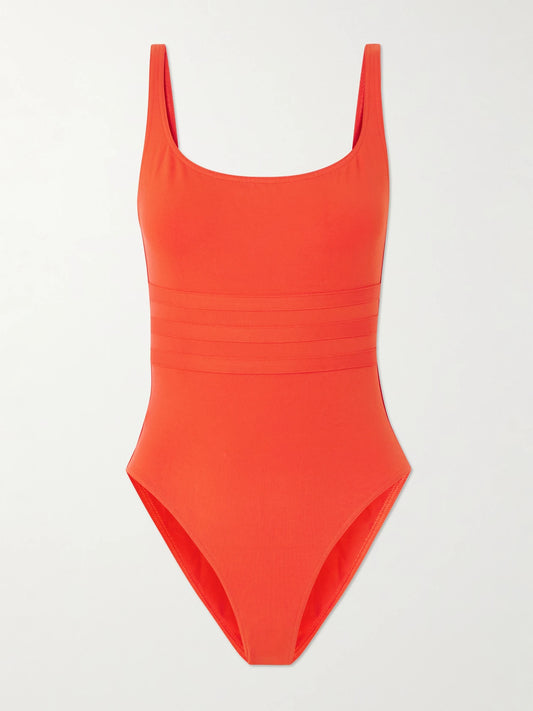 Image of Swimwear. Product name - Les Essentiels Asia Swimsuit in Red colour by brand - Eres