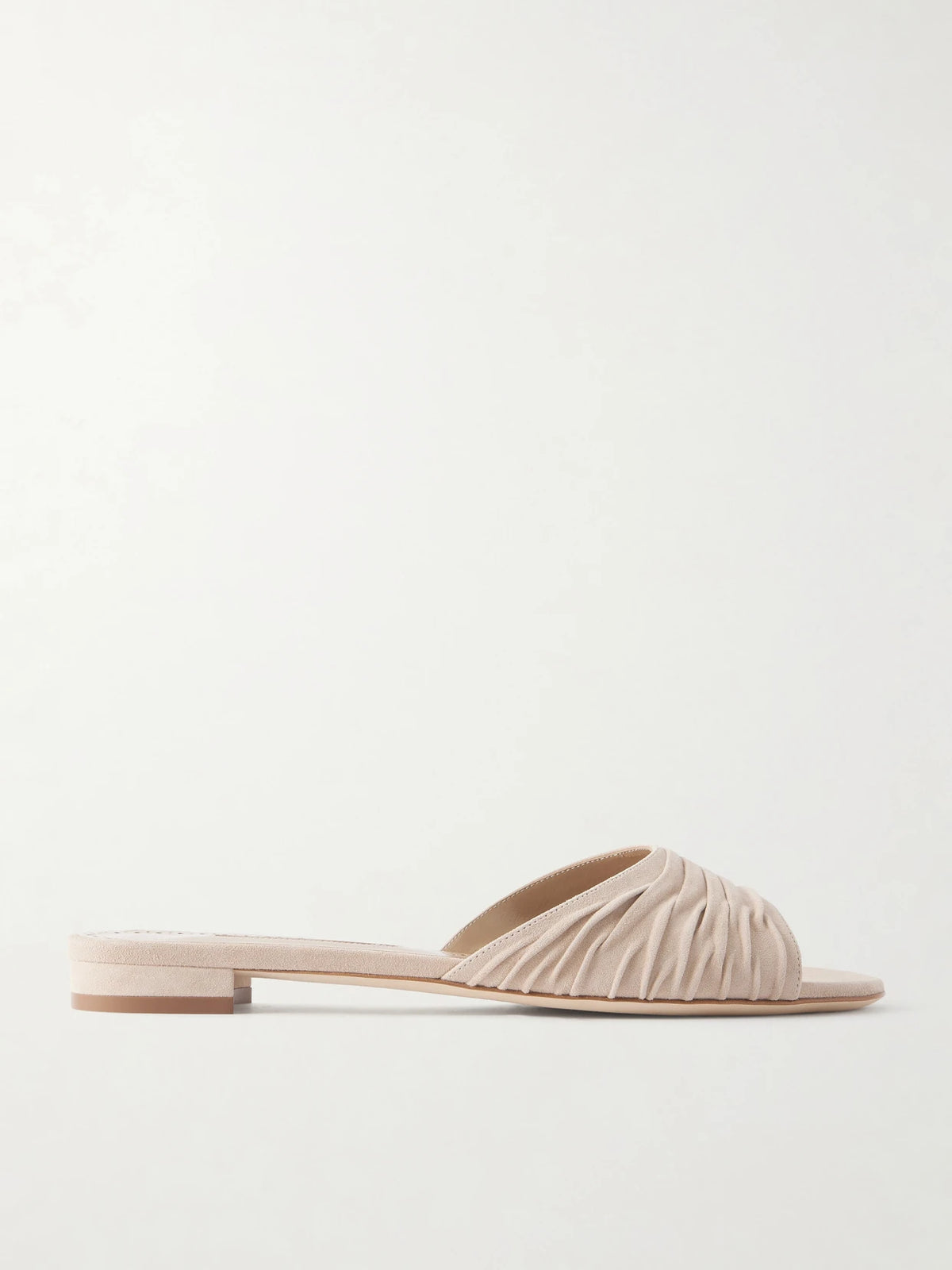 Pirua 10 Pleated Suede Sandals