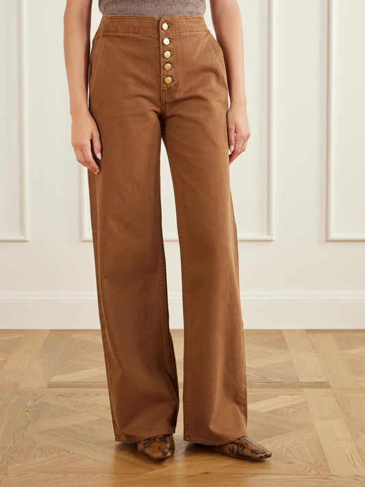 Ulla Johnson The Jasmine Belted Low-rise Wide-leg Jeans