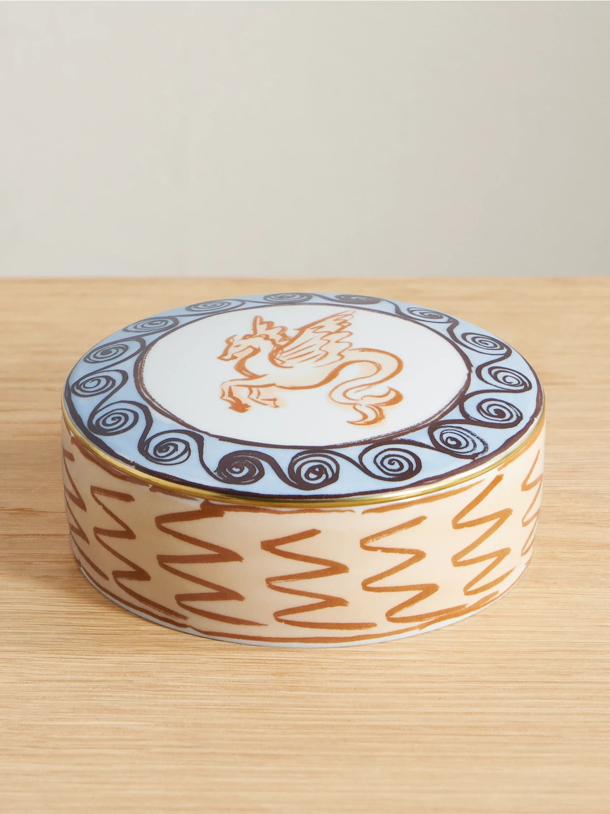 + Luke Edward Hall Il Viaggio Di Nettuno Gold-plated Porcelain Trinket Box