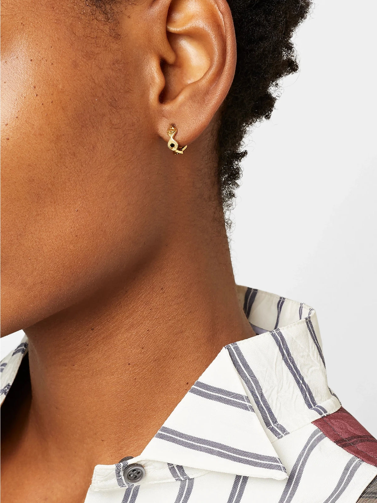 Image of Earrings. Product name - Evil Eye 14-karat Gold Earrings in Multi colour by brand - Sydney Evan