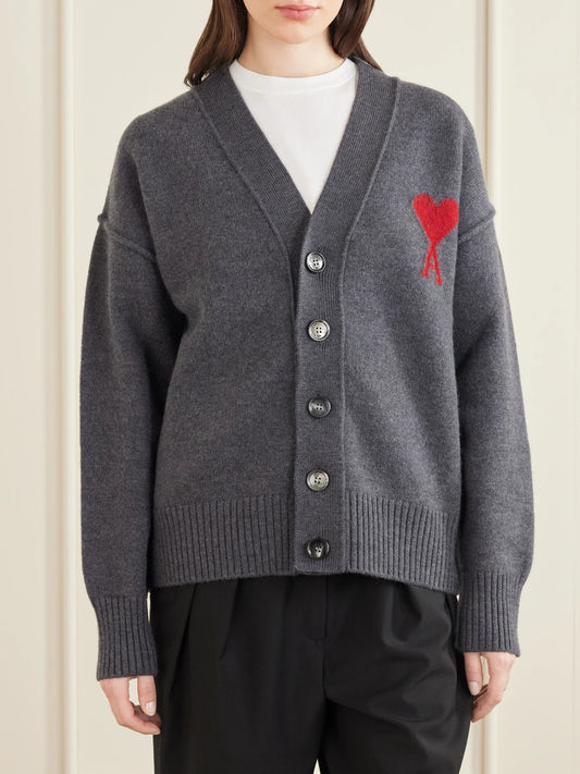 + Net Sustain Adc Intarsia Wool Cardigan