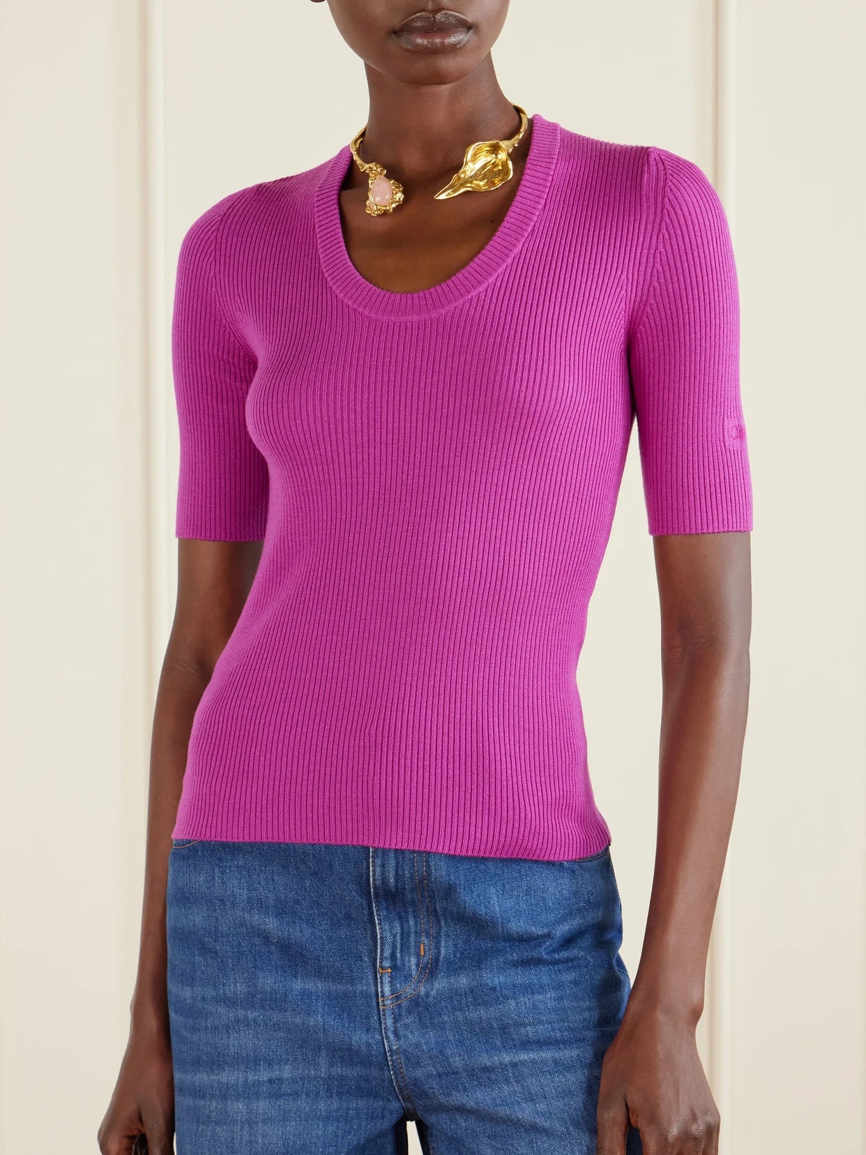 Ribbed Wool Top