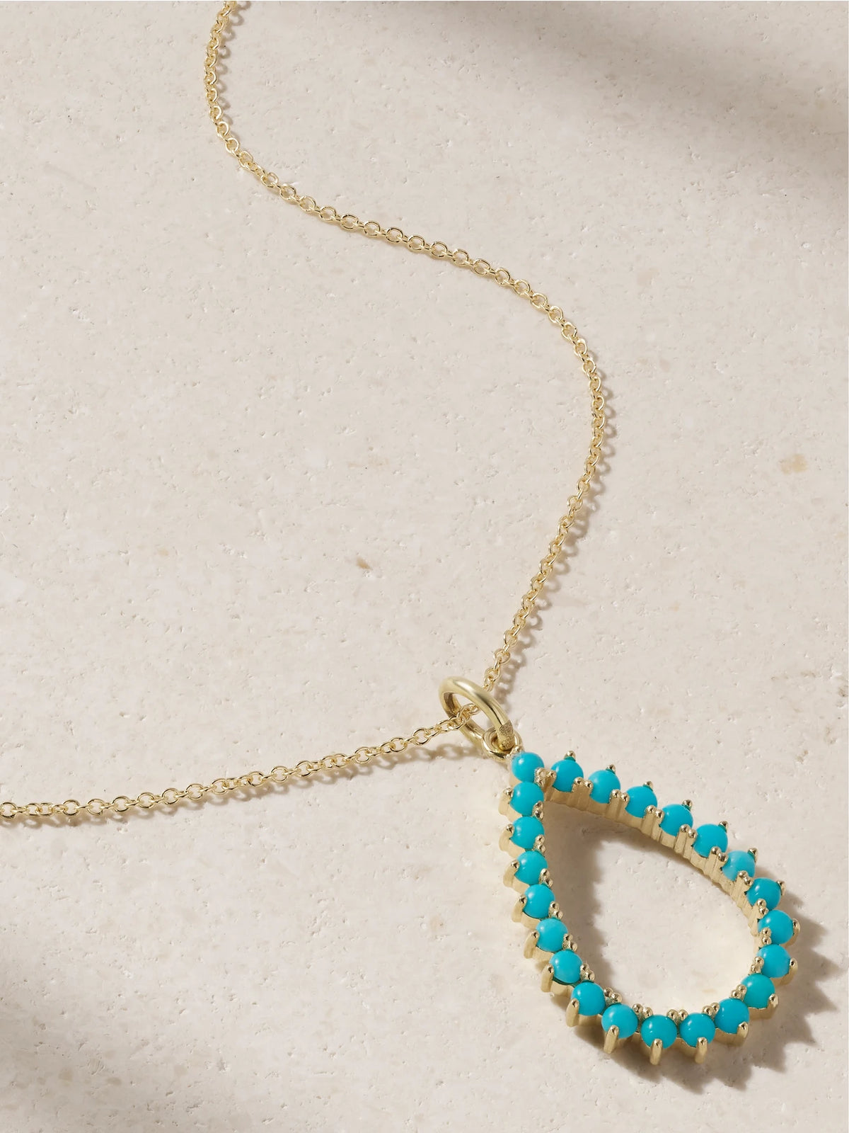Jennifer Meyer 18-karat Gold Turquoise Necklace