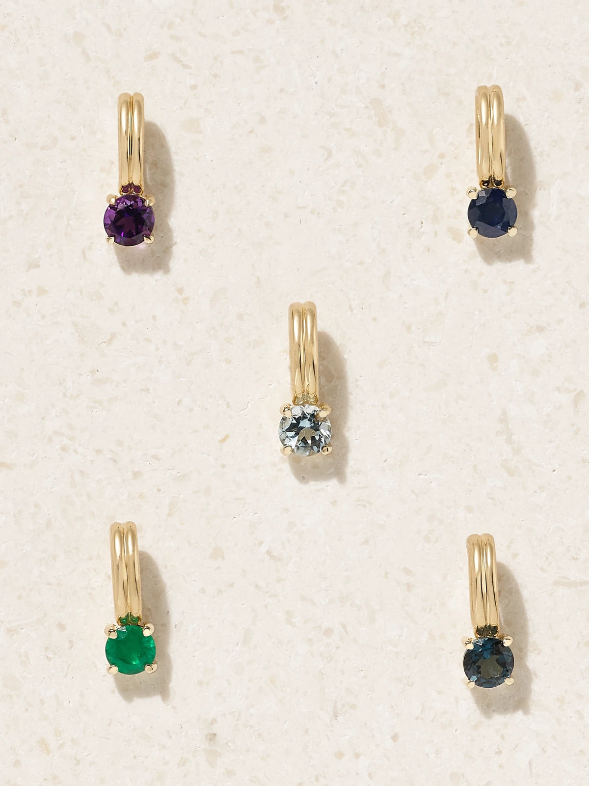 Beekman Birthstone 14-karat Gold Multi-stone Necklace