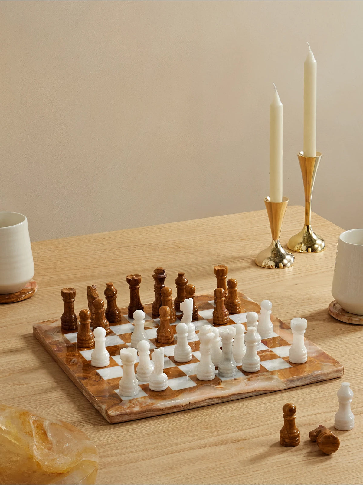 Image of Decor. Product name - Onyx Chess Set in Multi colour by brand - Jia Jia Home