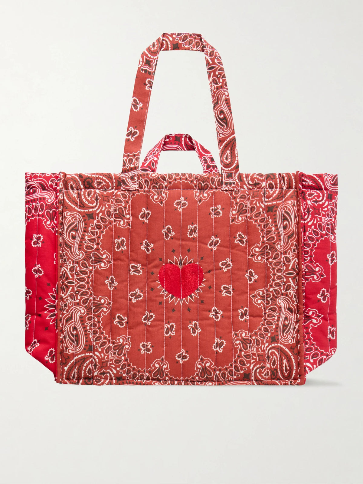 Maxi Cabas Coeur Quilted Printed Tote