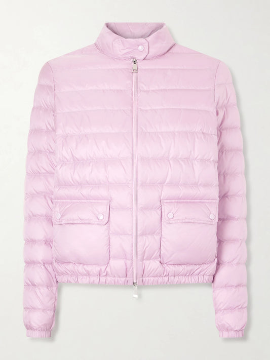 Image of Coats & Jackets. Product name - Lans Down Jacket in Baby pink colour by brand - Moncler
