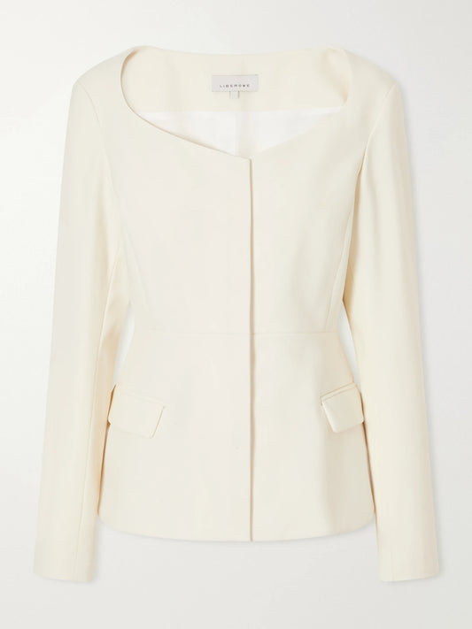LIBEROWE Charlotte Wool-crepe Blouse
