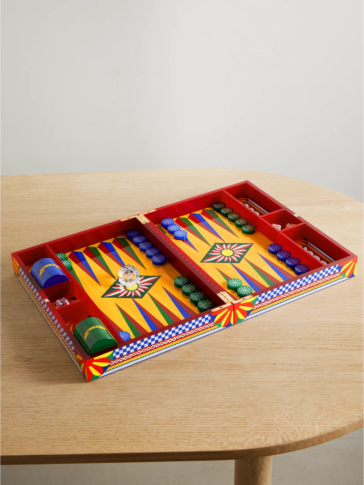 Caretto Resin And Wood Backgammon Set