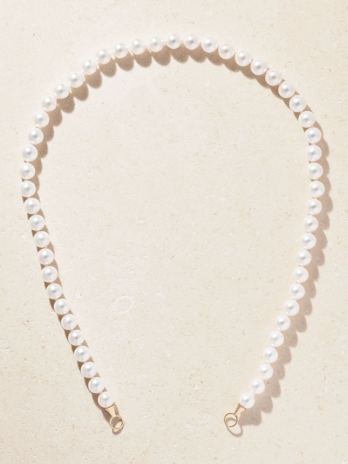 Marla Aaron 14-karat Gold Pearl Necklace