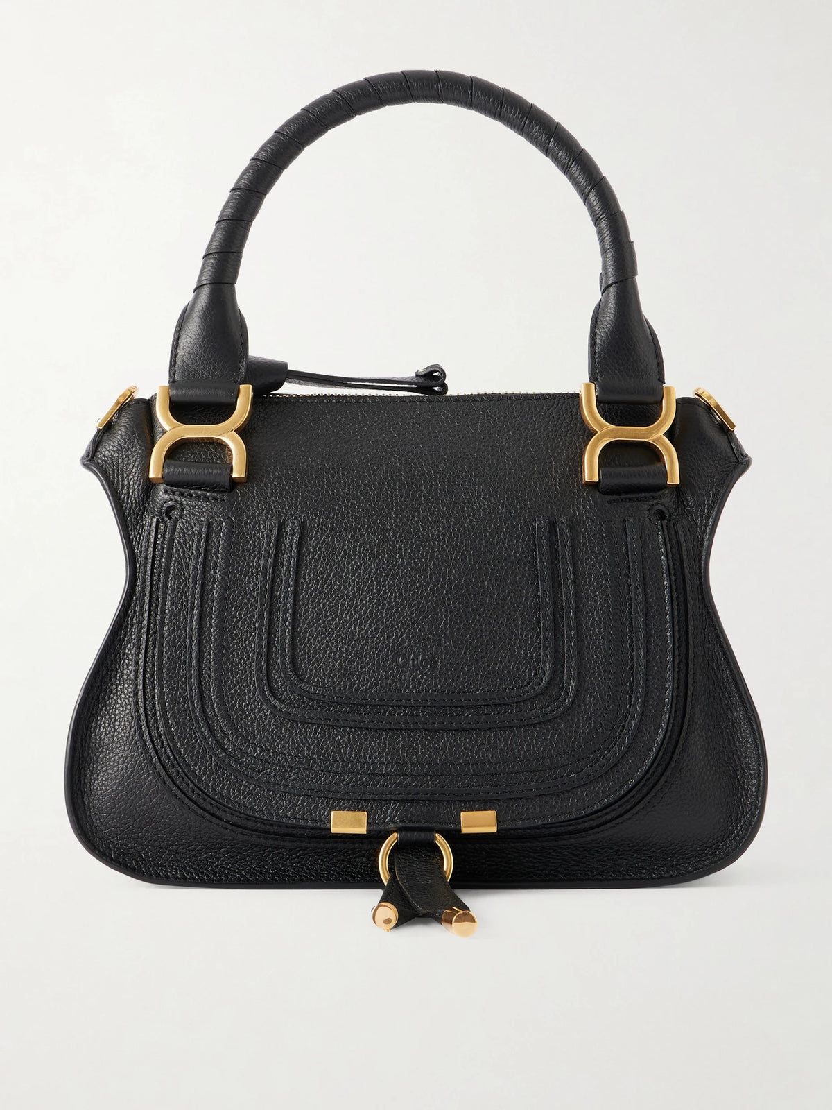 Marcie Textured-leather Tote Bag