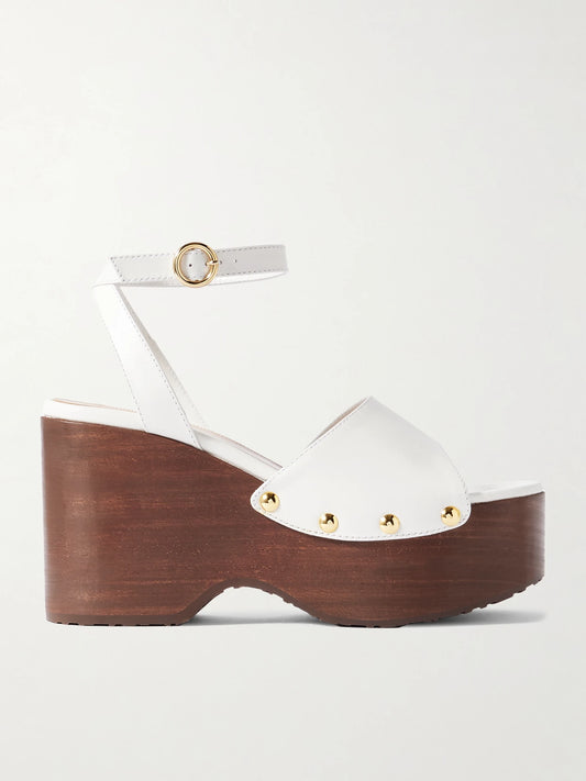 110 Studded Leather Platform Sandals