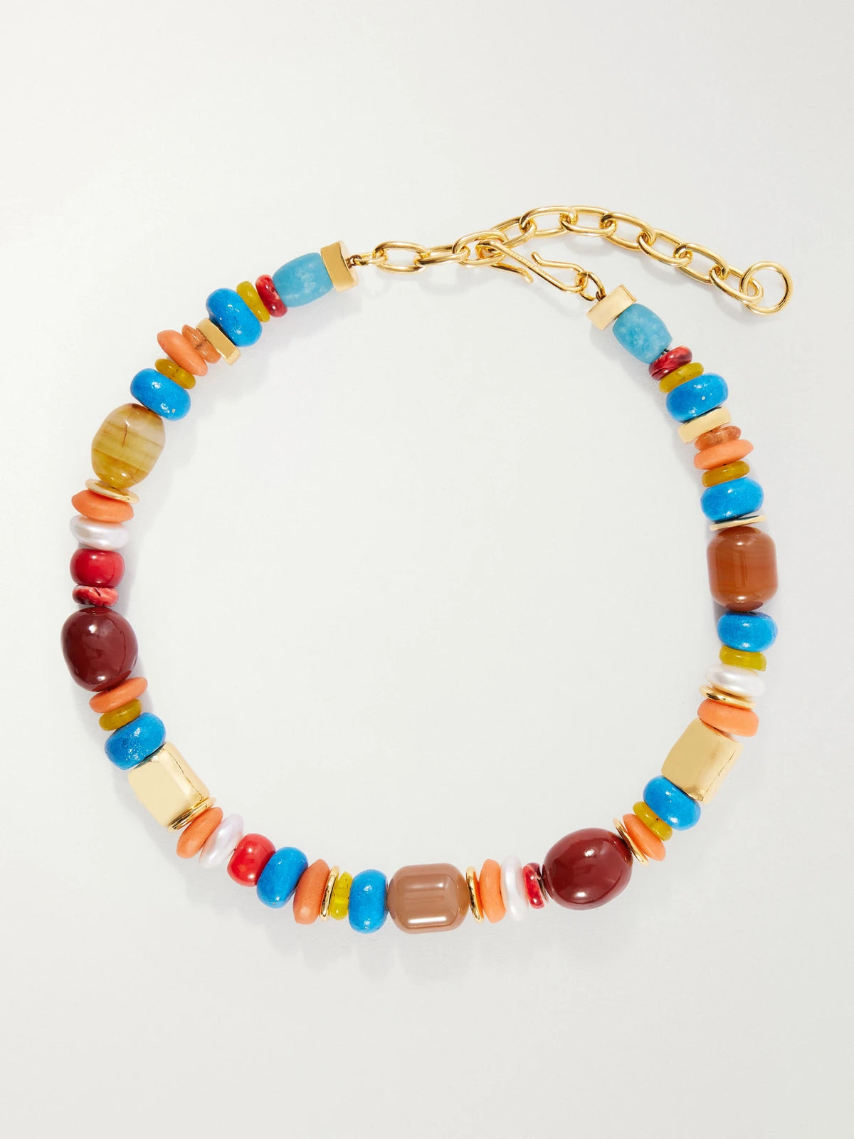 Souvenir Gold-plated Multi-stone Beaded Necklace