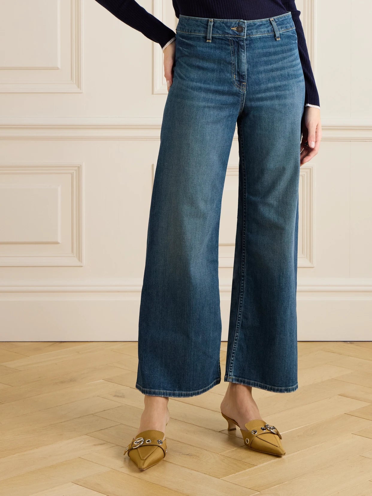 Megan High-rise Wide-leg Jeans