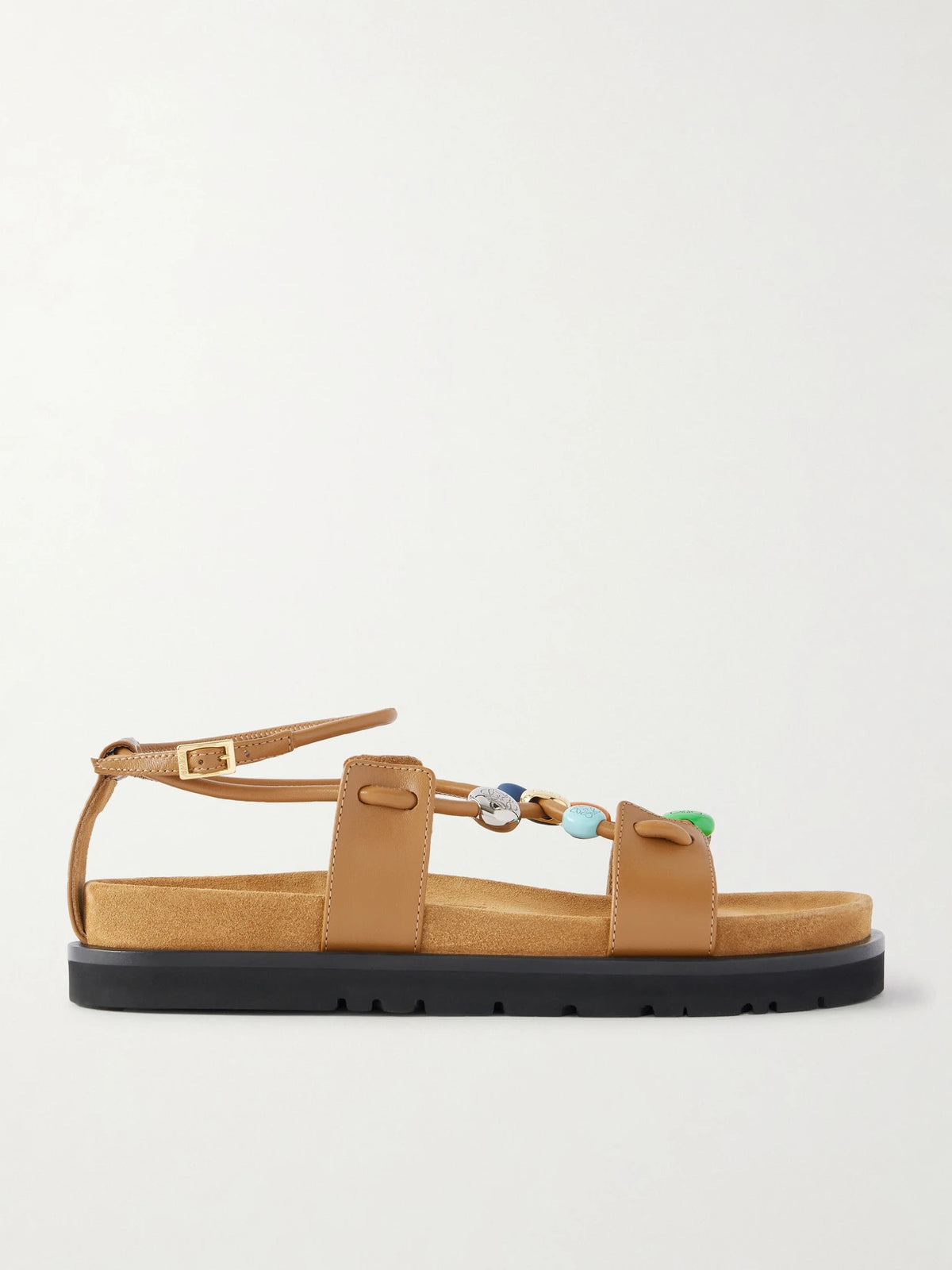 + Paula's Ibiza Pebble Beads Fussbett Suede Sandals