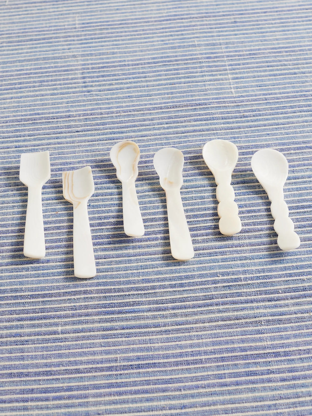 Set Of Six Mother-of-pearl Dessert Spoons