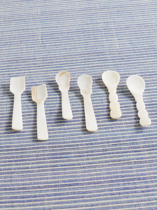 Set Of Six Mother-of-pearl Dessert Spoons