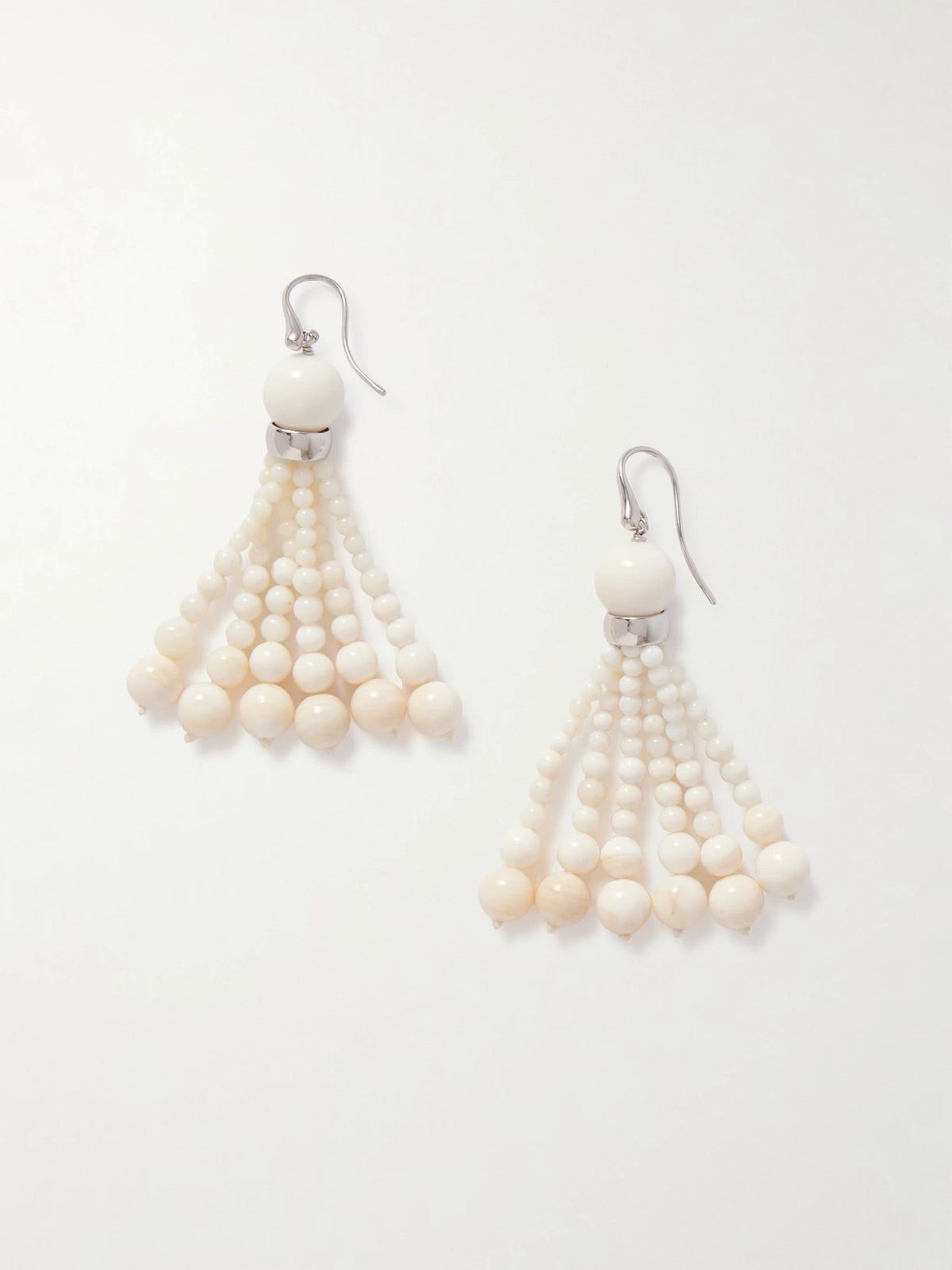 Venice Opera Silver Stone Earrings