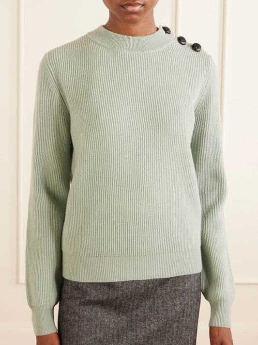 Racka Ribbed-knit Wool And Cashmere-blend Sweater