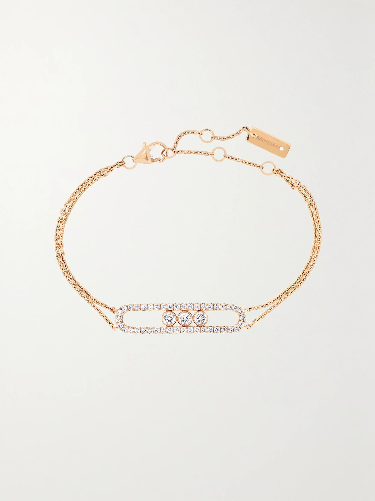 Move Classic 18-karat Pink Gold Diamond Bracelet