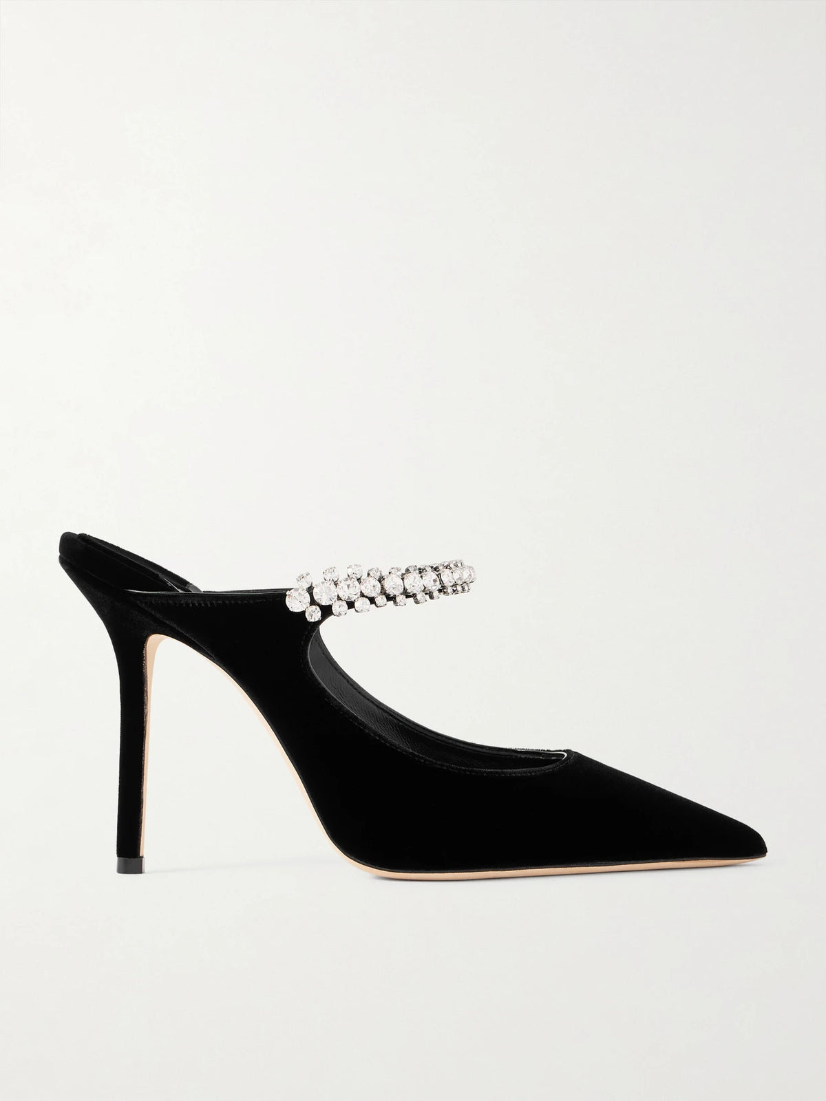 Bing 100 Crystal-embellished Velvet Pumps