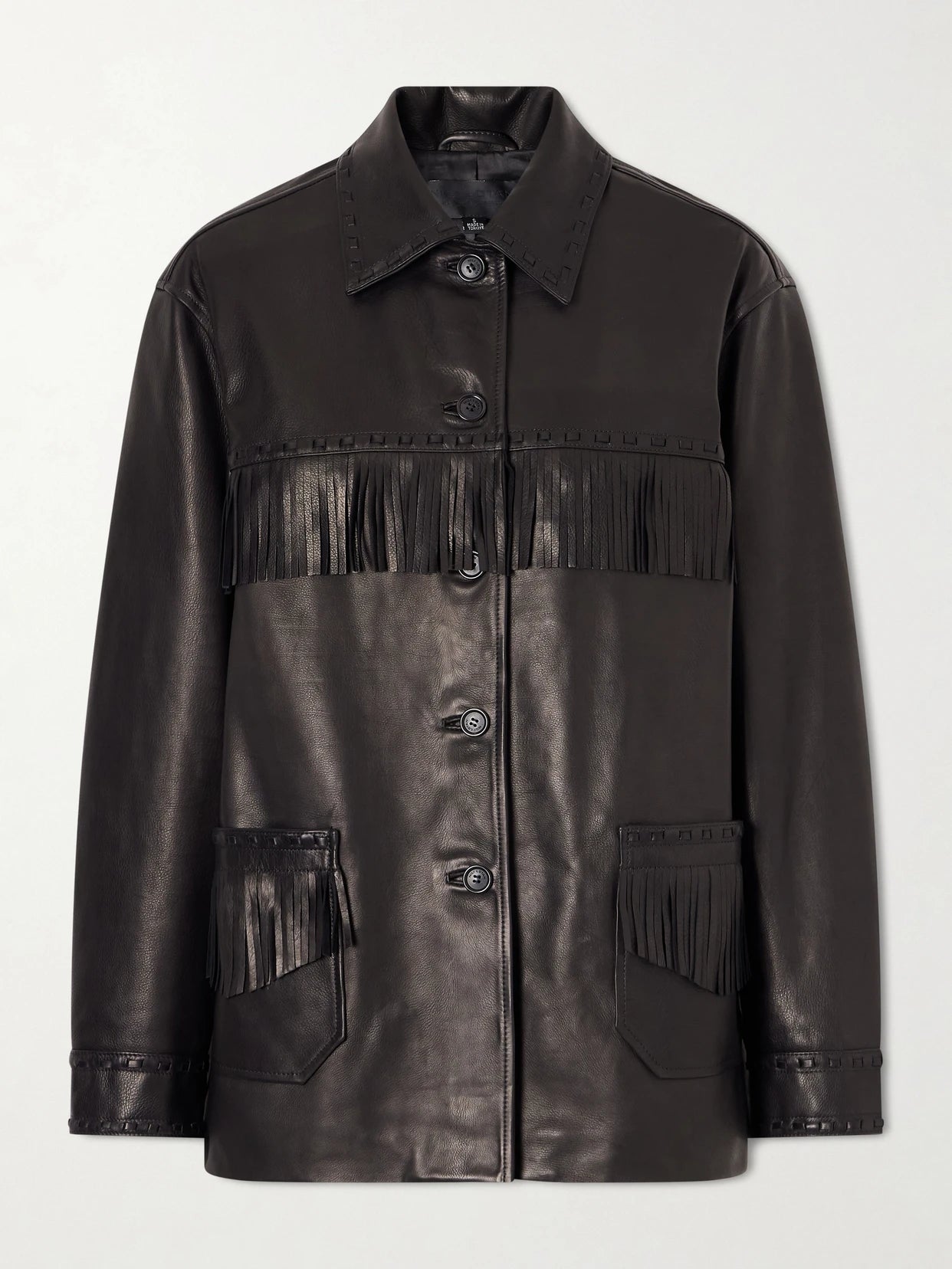 Gus Fringed Leather Jacket