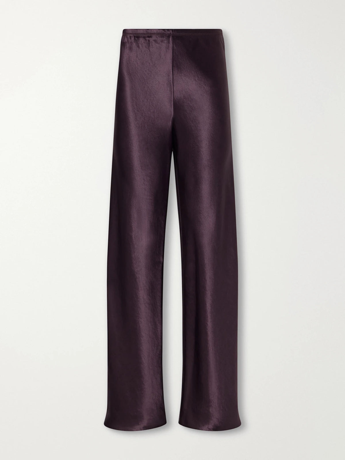 Maria McManus Satin Straight-leg Pants