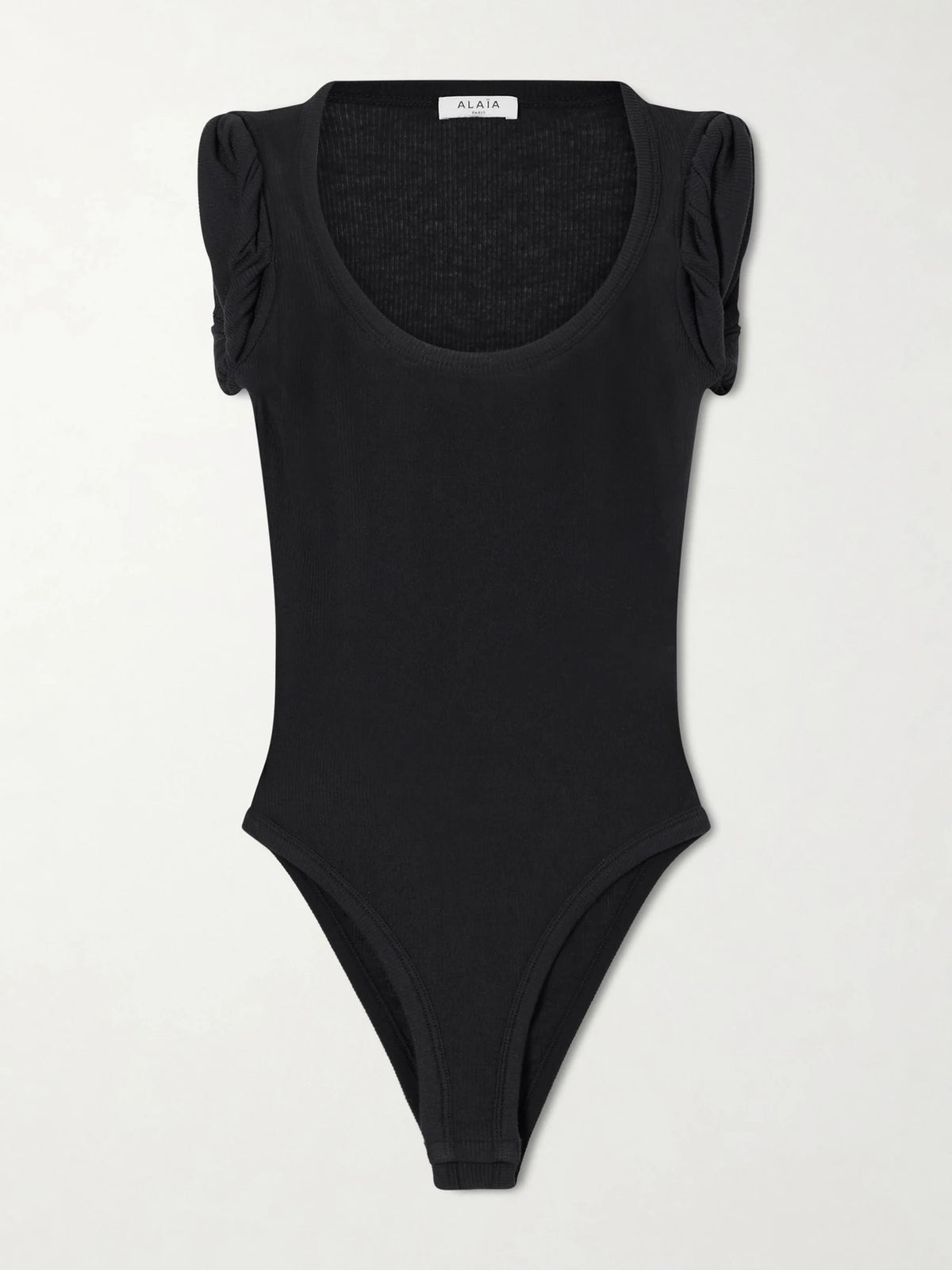 Alaïa Ribbed Modal-blend Jersey Bodysuit