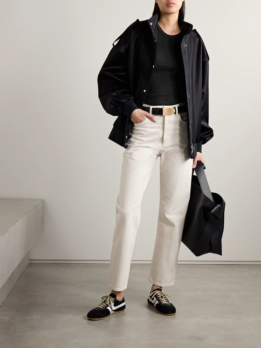 Image of Jeans. Product name - '90s Mid-rise Straight-leg Jeans in White colour by brand - AGOLDE