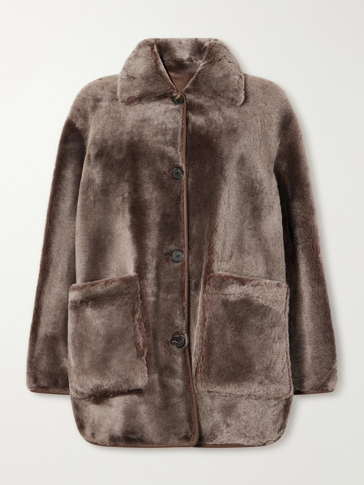 ARMA Nicola Reversible Shearling And Leather Jacket