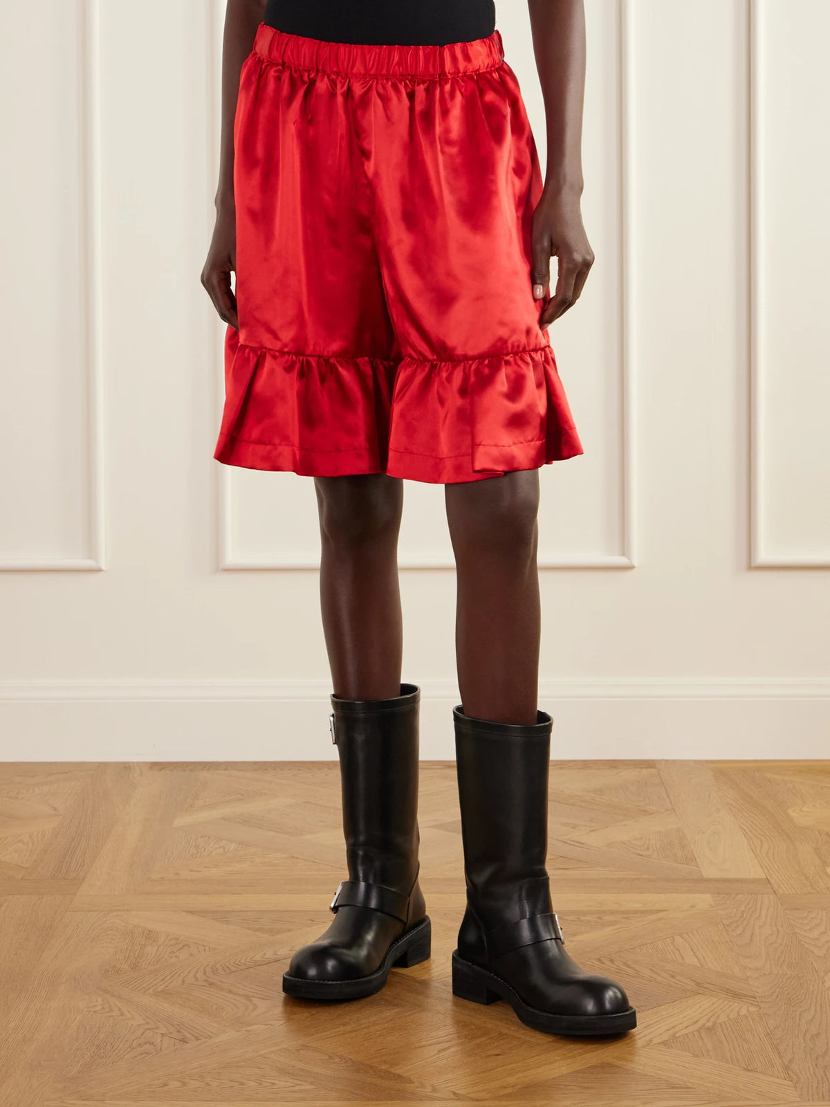Comme des Garçons GIRL Ruffled Satin Shorts
