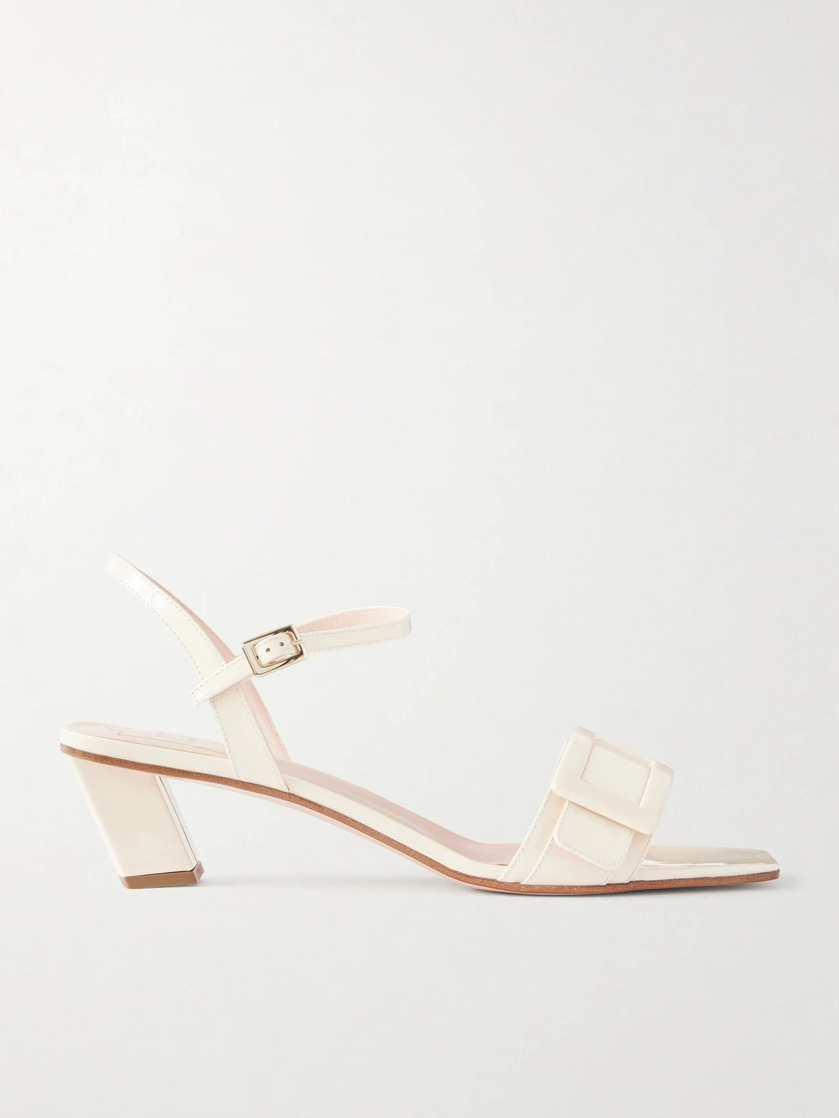 45 Buckled Leather Sandals