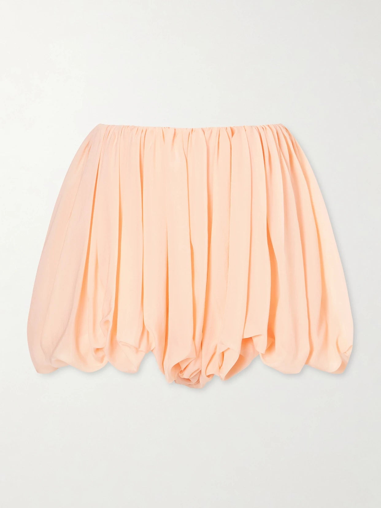 Pleated Silk-charmeuse Shorts