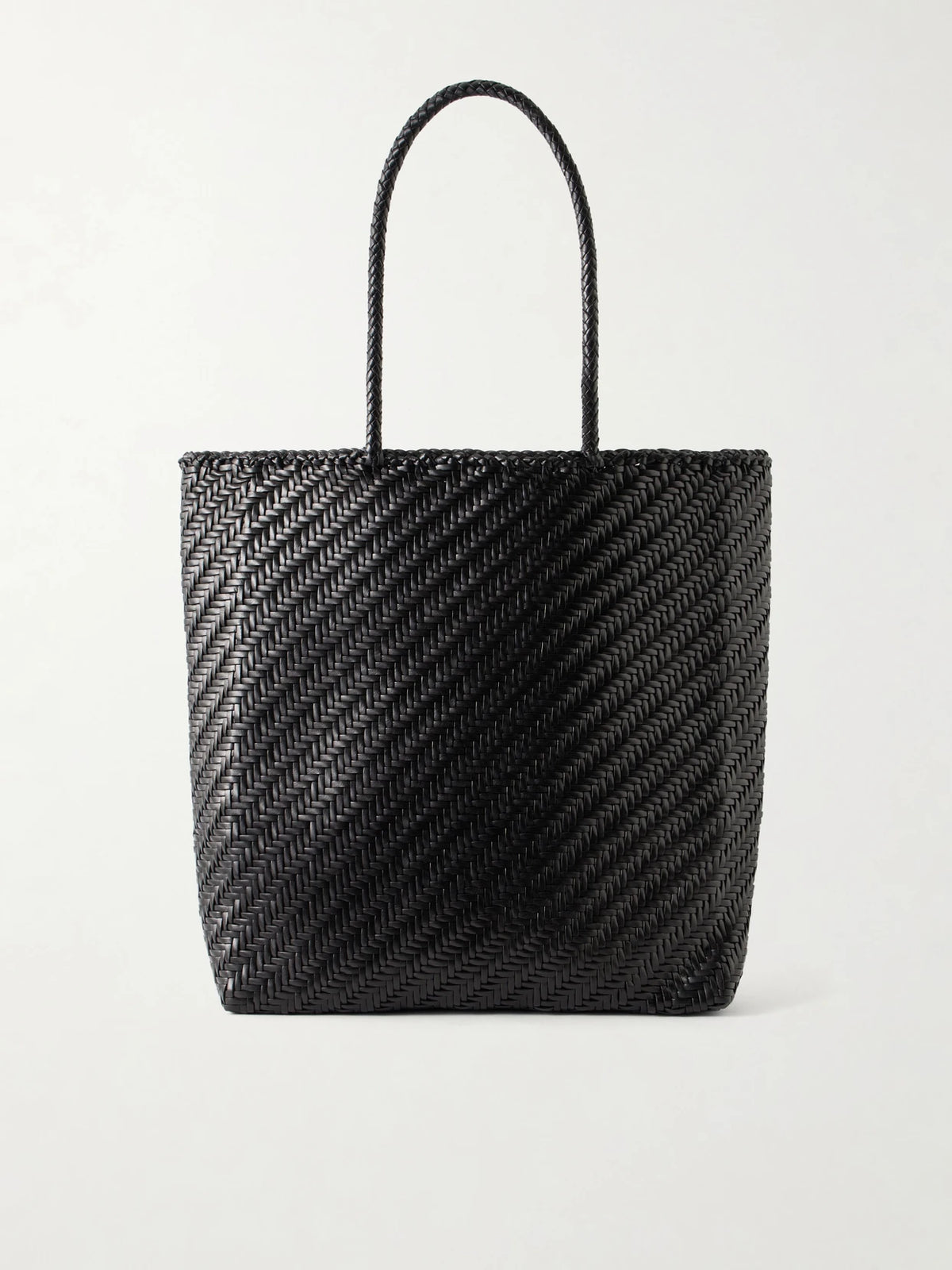 Big Woven Leather Tote Bag