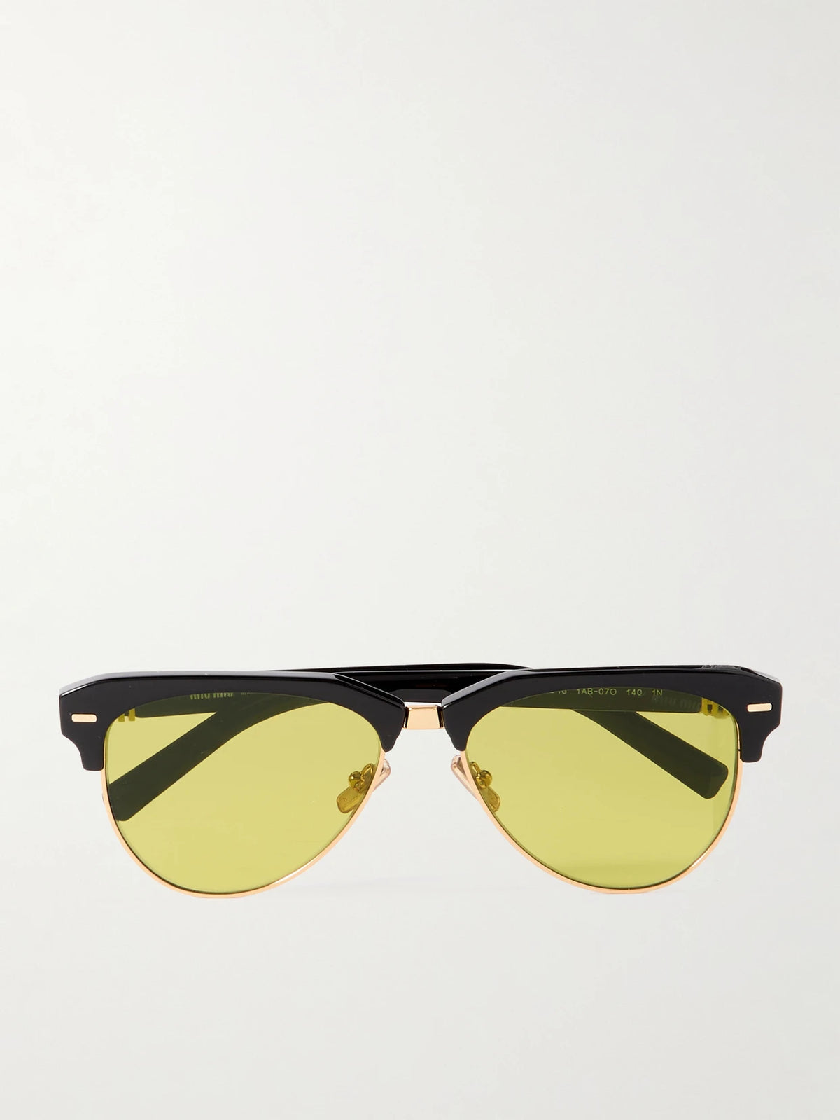Aviator-style Acetate And Gold-tone Sunglasses