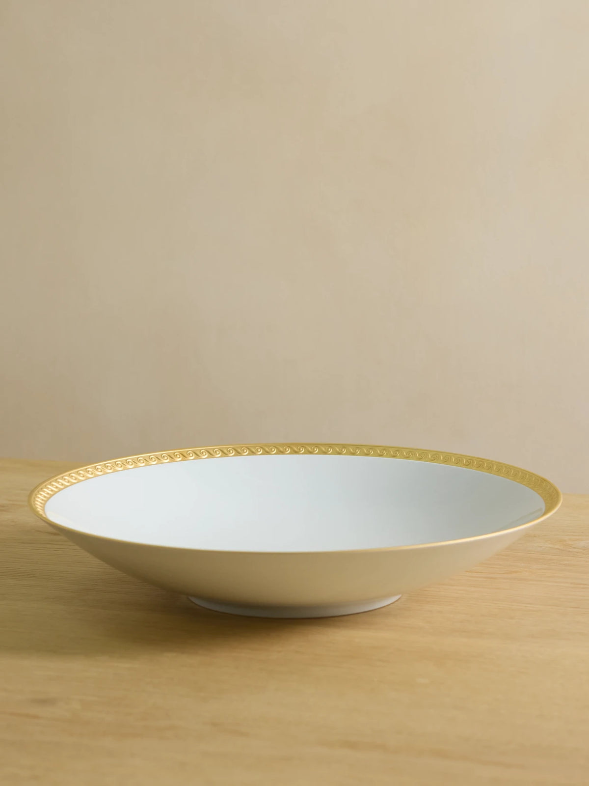 Neptune Large Gold-plated Porcelain Bowl