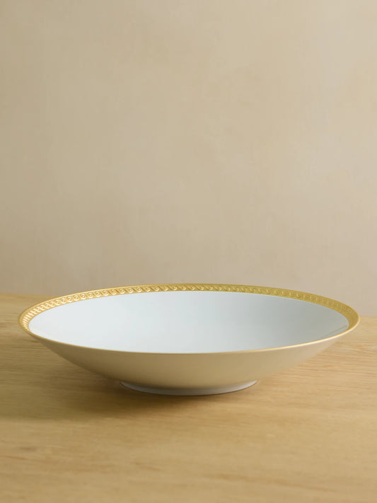 Neptune Large Gold-plated Porcelain Bowl
