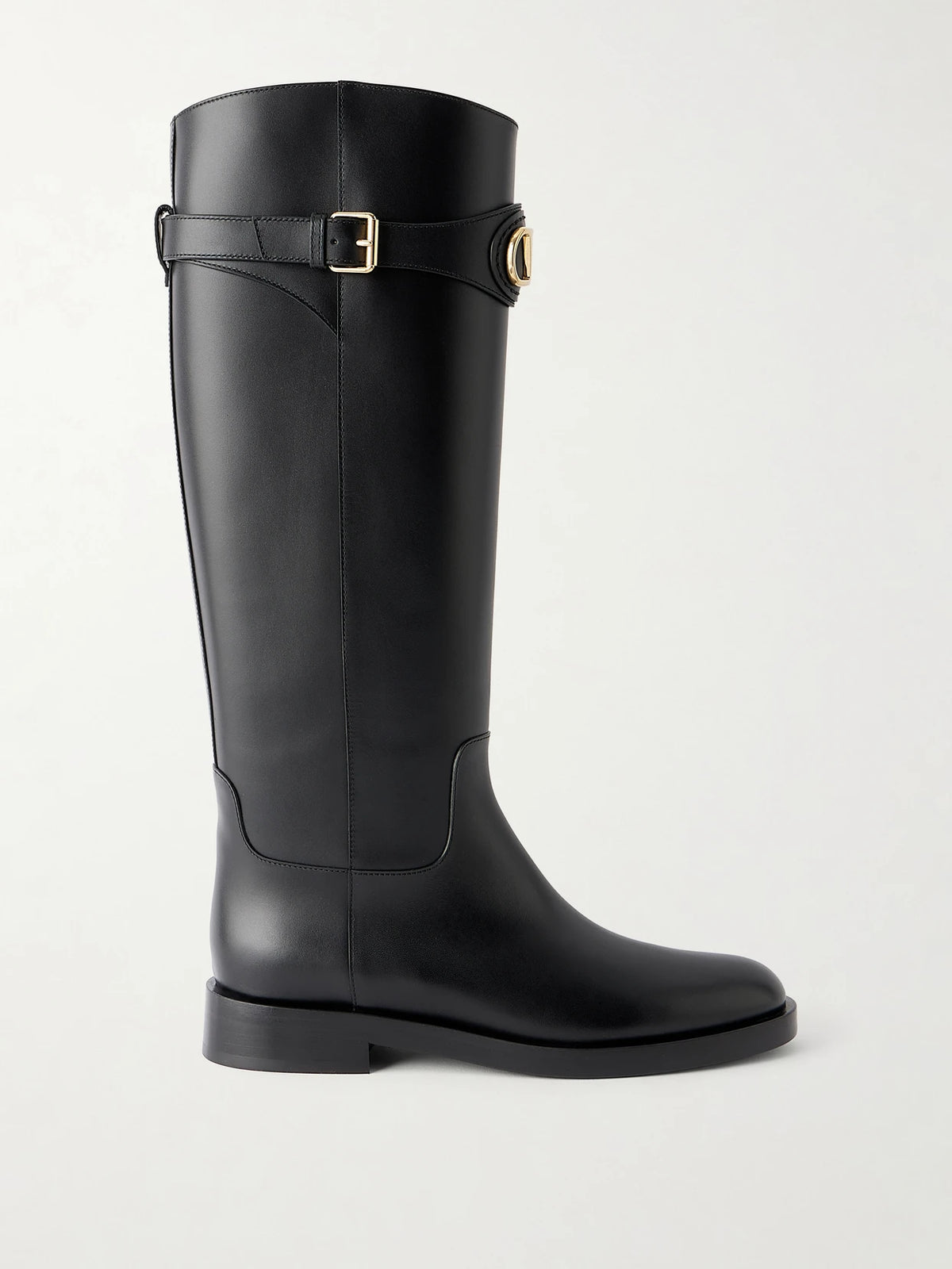 Vlogo-embellished Leather Boots