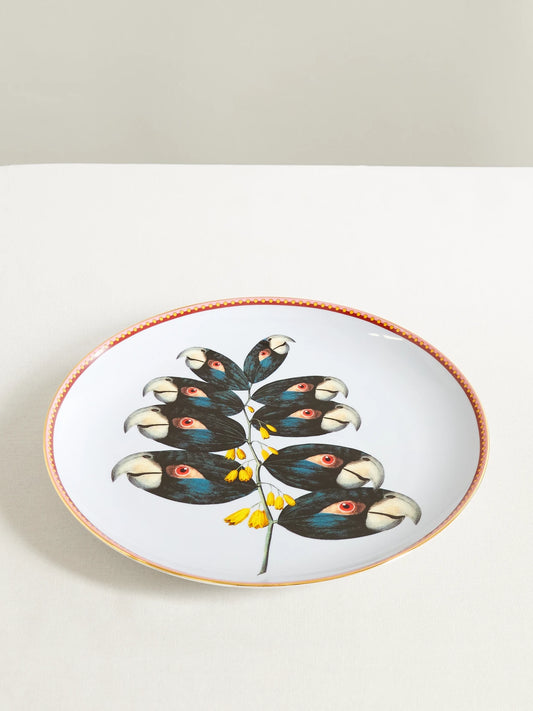 + Beto Val Gold-plated Porcelain Plate