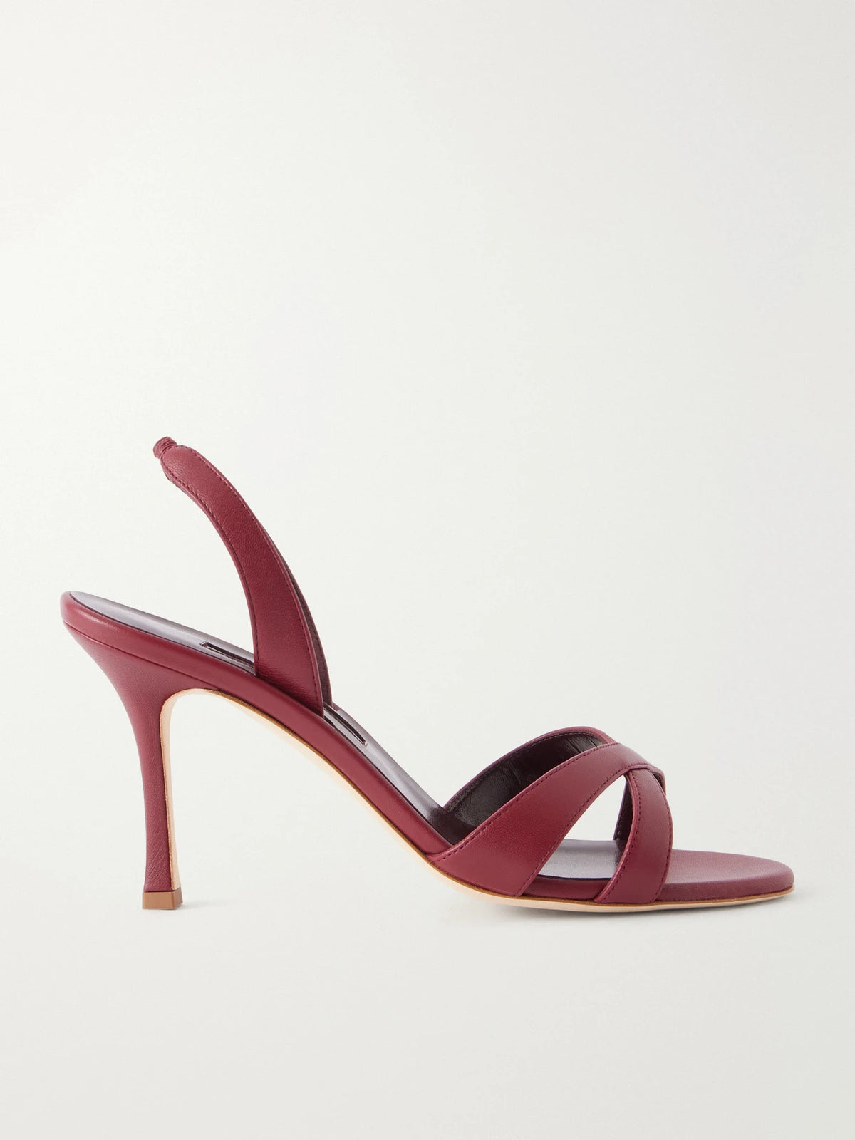 Manolo Blahnik Calassli 90 Leather Slingback Sandals