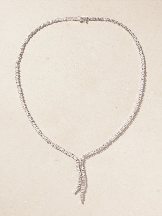 Bolero 18-karat White Gold Diamond Necklace