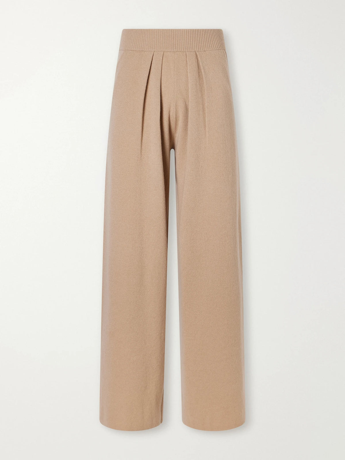 Eres Access Pleated Wool And Cashmere-blend Wide-leg Pants