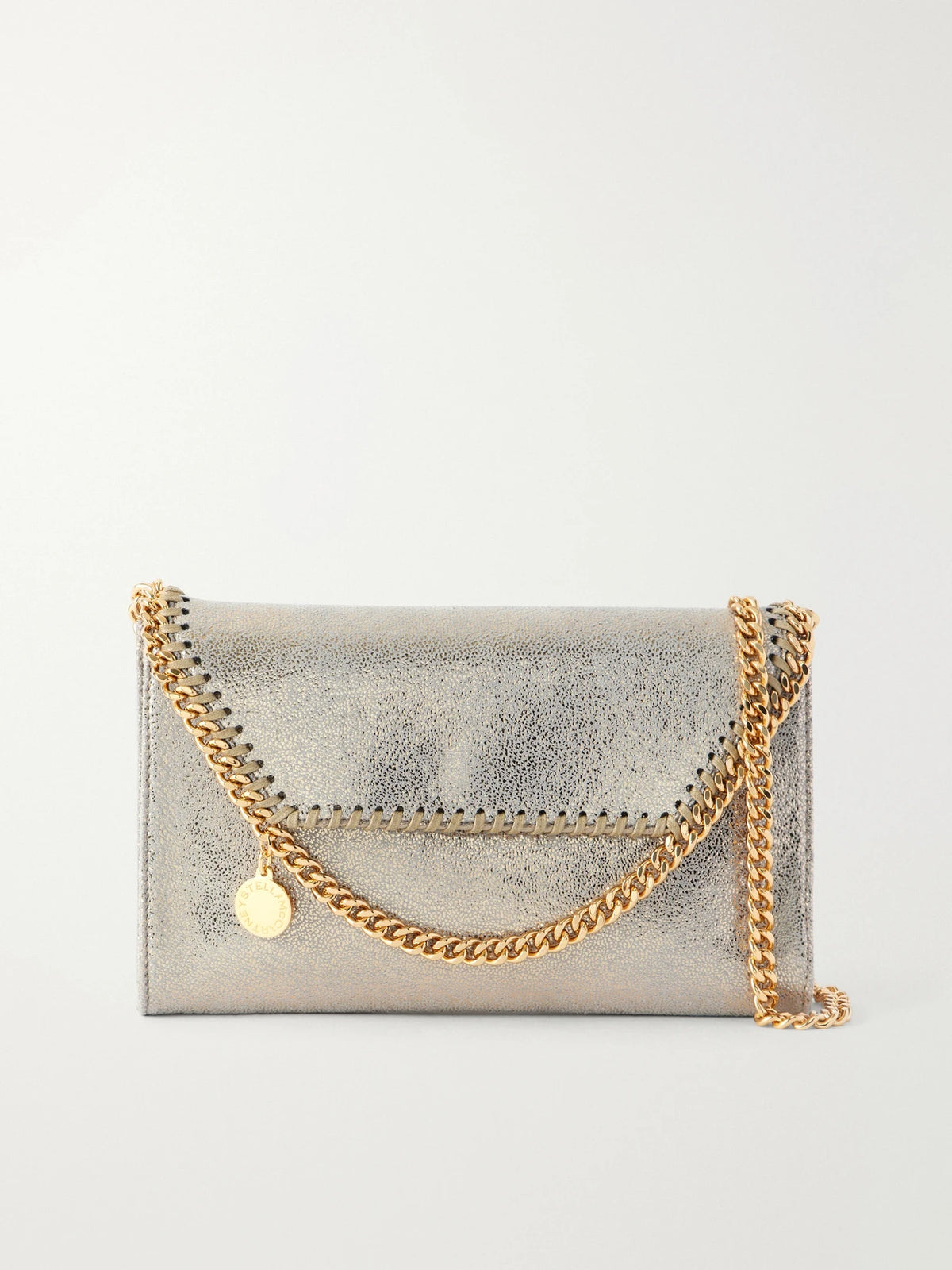 Stella McCartney Falabella Mini Metallic Vegetarian Material Shoulder Bag