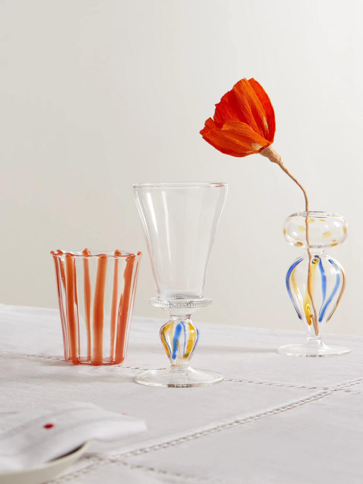 Image of Tableware. Product name - Alexandria Set Of Two Wine Glasses in Multi colour by brand - Gohar World