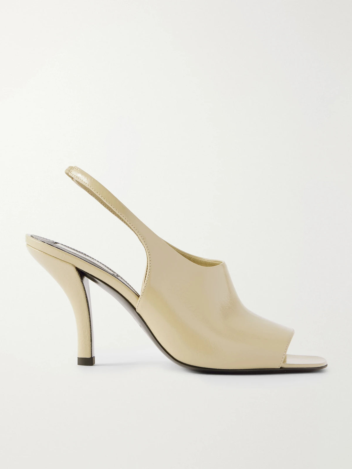 Glossed-leather Sandals