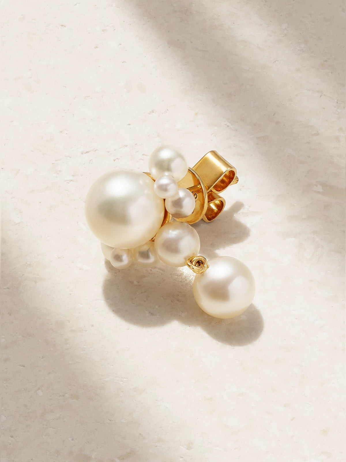 Grande Chambre De Perle 14-karat Gold Pearl Single Earring