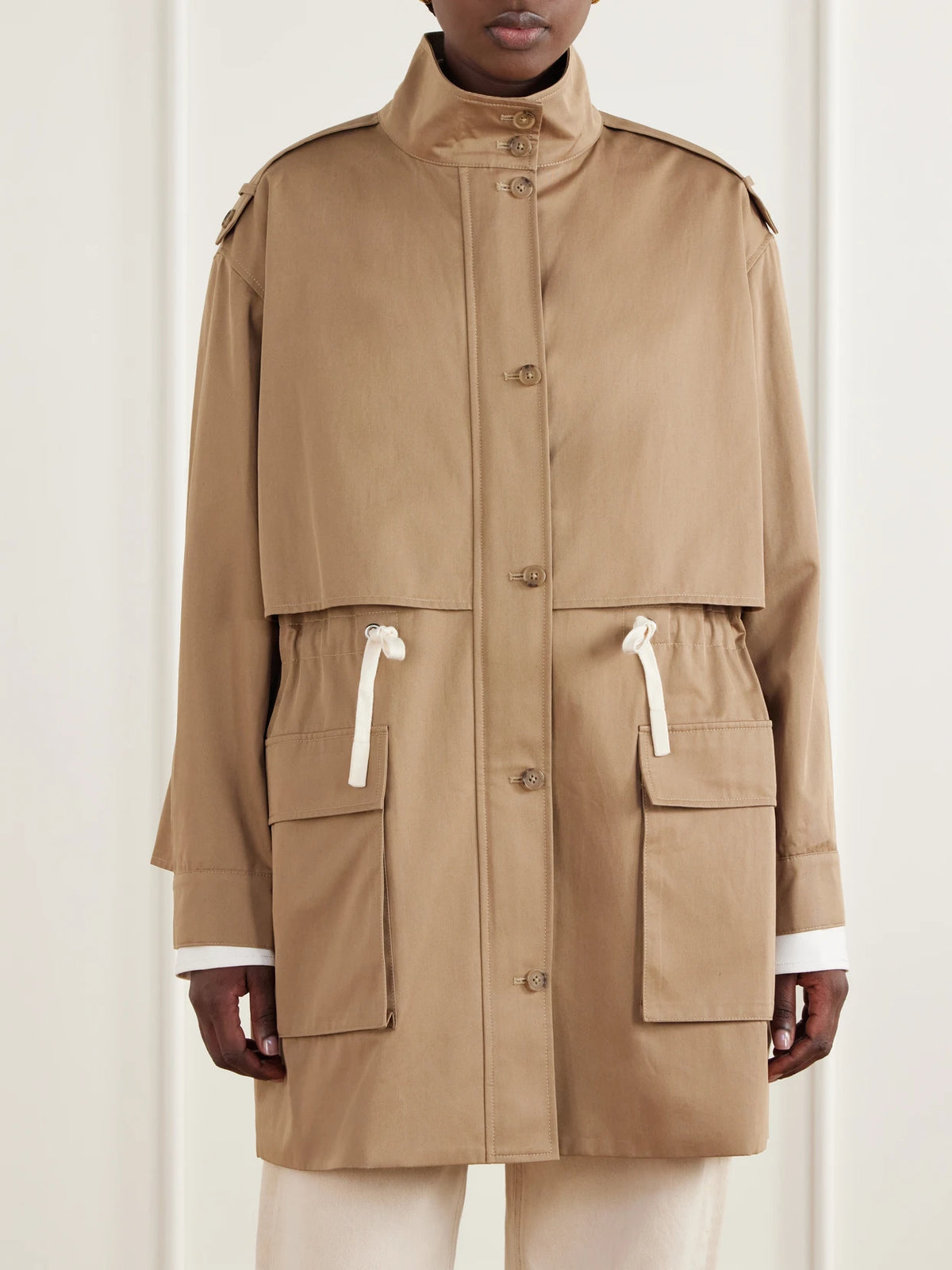 TWP Drawing Conclusions Drawstring Cotton-twill Jacket