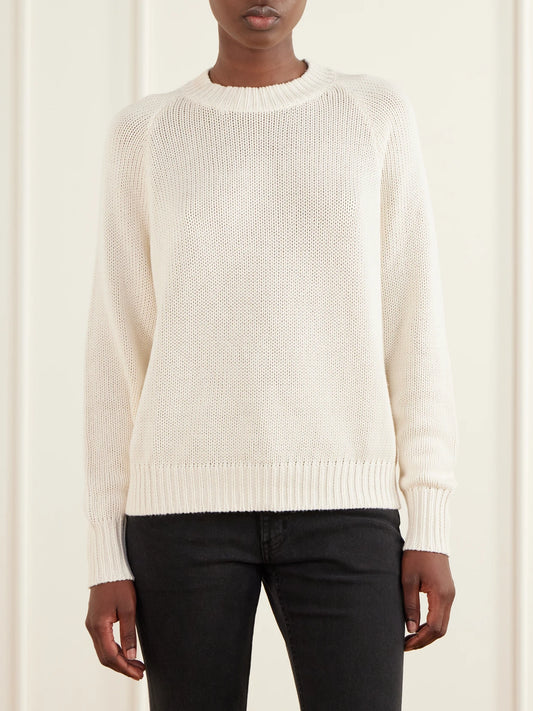 Jamie Haller The New Crew Cotton And Cashmere-blend Sweater